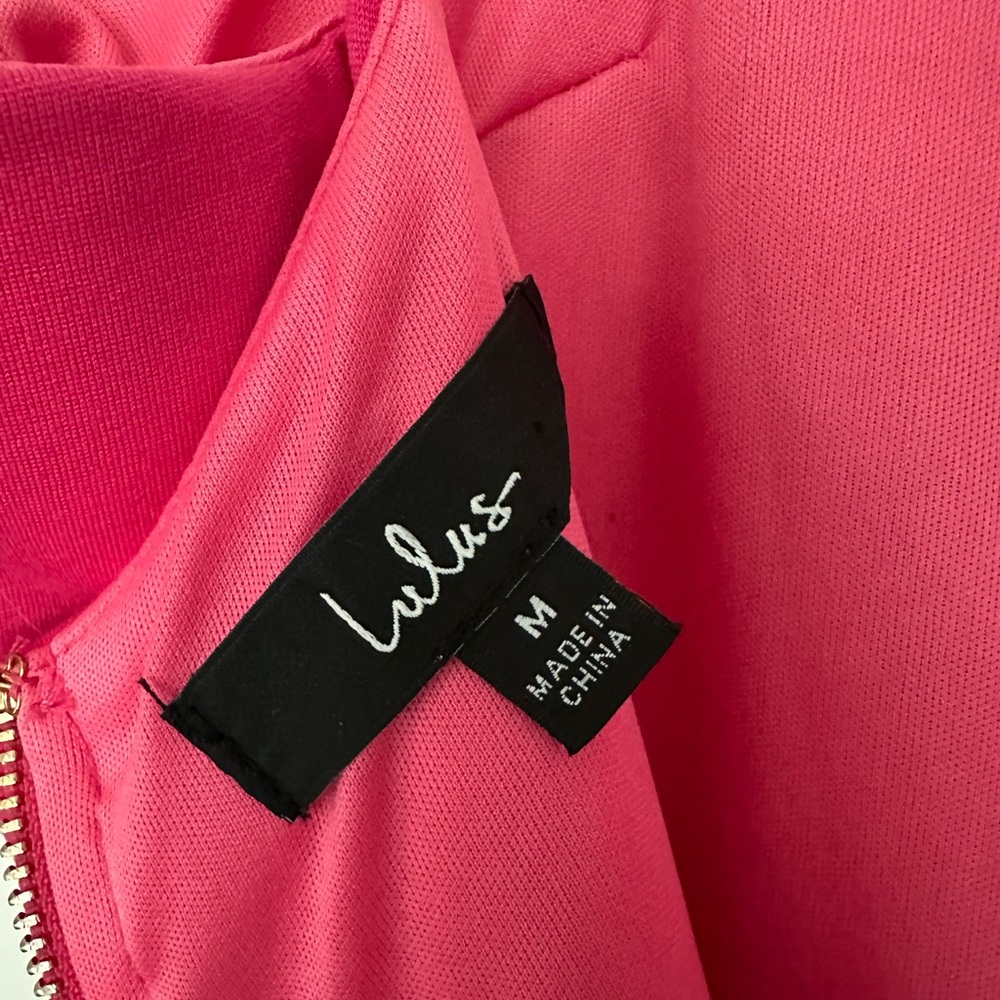 Lulu's Vibrant Pink Midi Dress - Picture 7 of 7